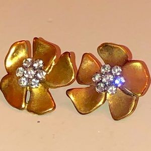 Vintage J.Crew flower earrings